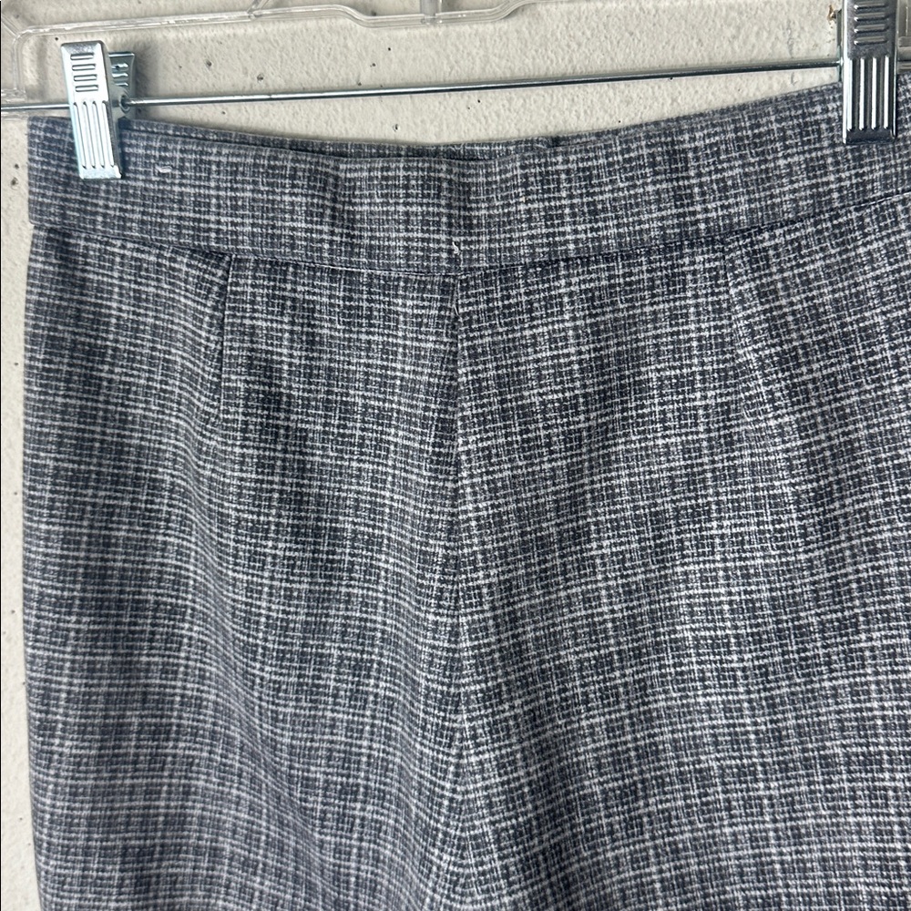 Zara Basic Gray Checkered Plaid Elastic Leggings-… - image 7